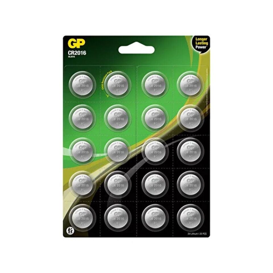 GP CR2016 DL2016 20Lİ BLİSTERLİ LİTYUM PARA PİL (GPCR2016-2CAI20)
