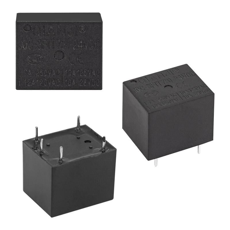24 Volt Röle Tek Kontak 5 Bacak Role