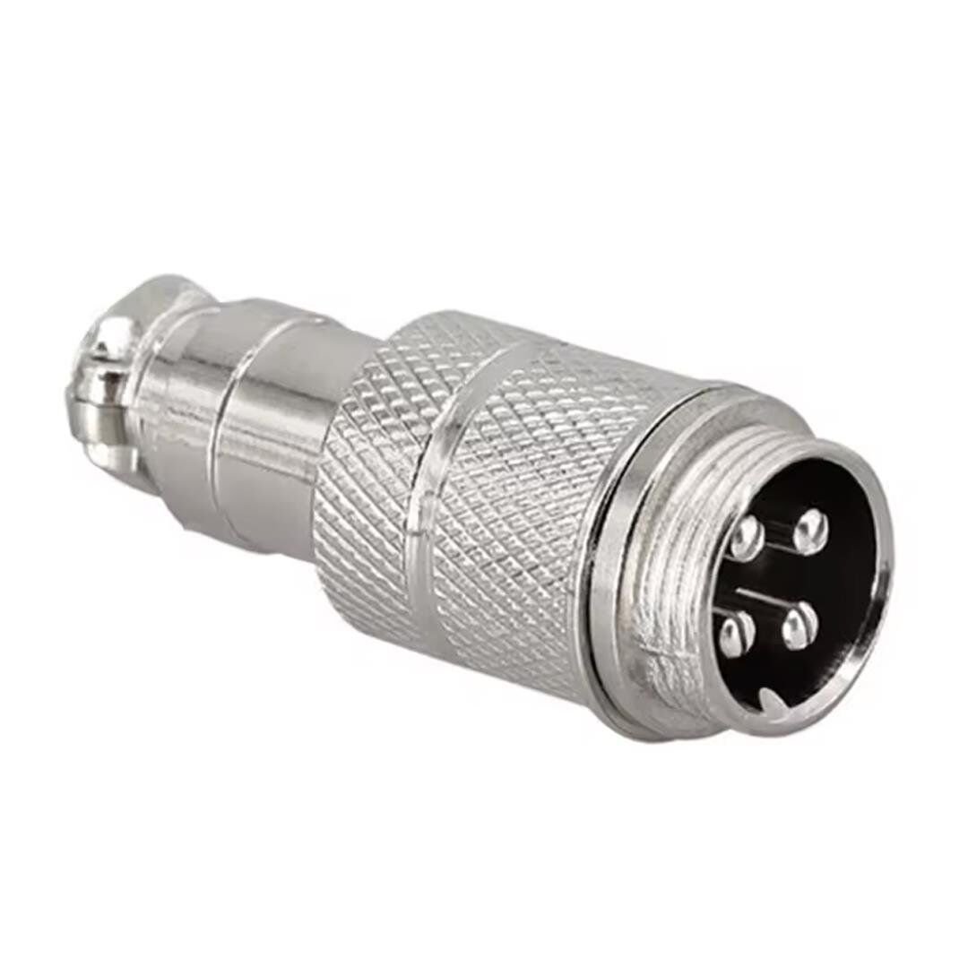 Ayt Mayk GX16-4 Pinli Metal Erkek Konnektör M16 16mm