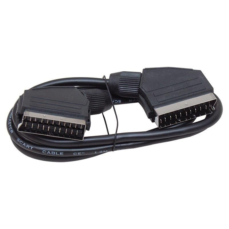 Ayt Elektromer 1.2 Metre 7 Mm Tırnaklı Scart Scart Kablo Tüplü Televizyon Uydu Cihazı Kablosu Scart Kablo