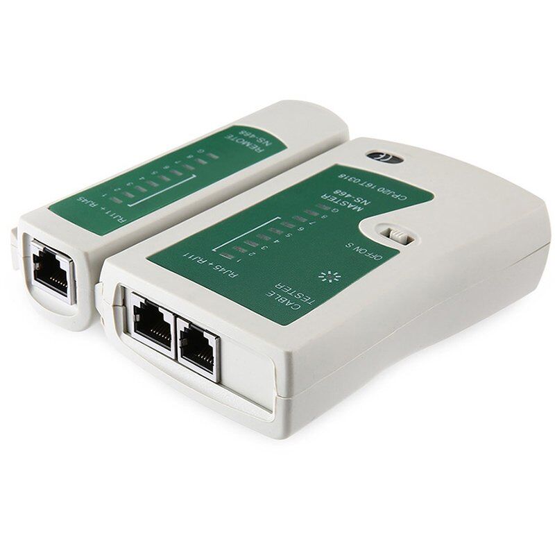 Powermaster RJ45 RJ11 Kablo Test Aleti İnternet Telefon Ethernet Kablosu Test Cihazı