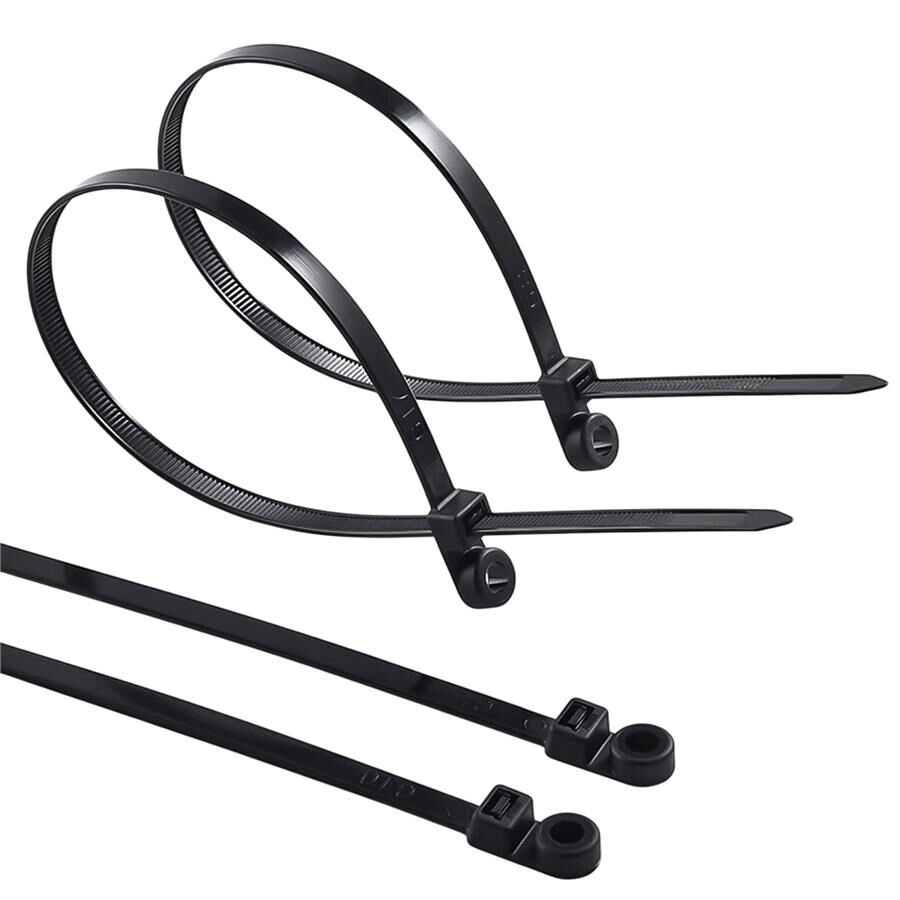 Ayt Powermaster Pm-26328 Delikli Siyah Kablo Bağı 3.6x200 mm 100 Lü Paket Kablo Klips Klemens Cırt