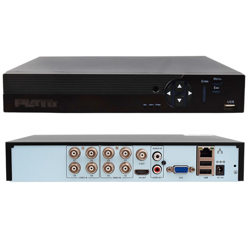 PLATO PL-21064 8 KANAL 6IN1 1080N 5 MP DESTEKLİ DVR KAYIT CİHAZI (H265)