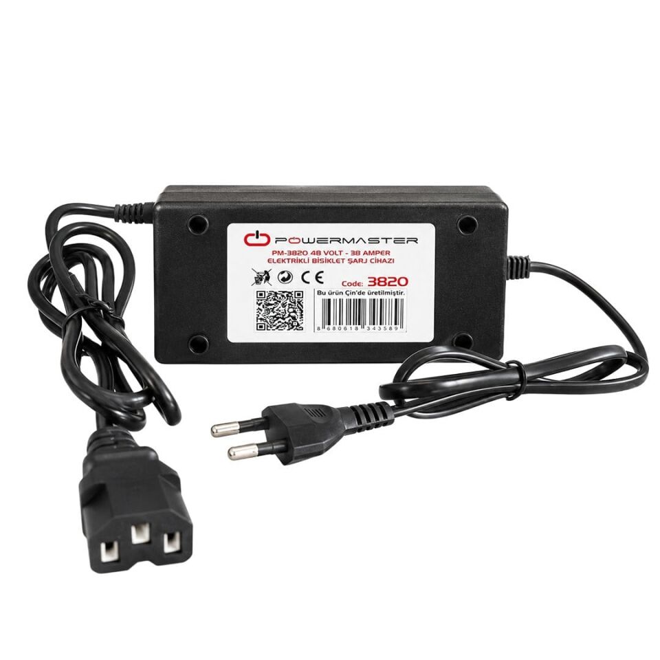Powermaster PM-3820 48 Volt - 38 Amper Elektrikli Bisiklet Şarj Cihazı