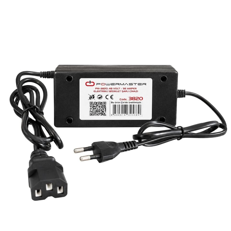 Powermaster PM-3820 48 Volt - 38 Amper Elektrikli Bisiklet Şarj Cihazı