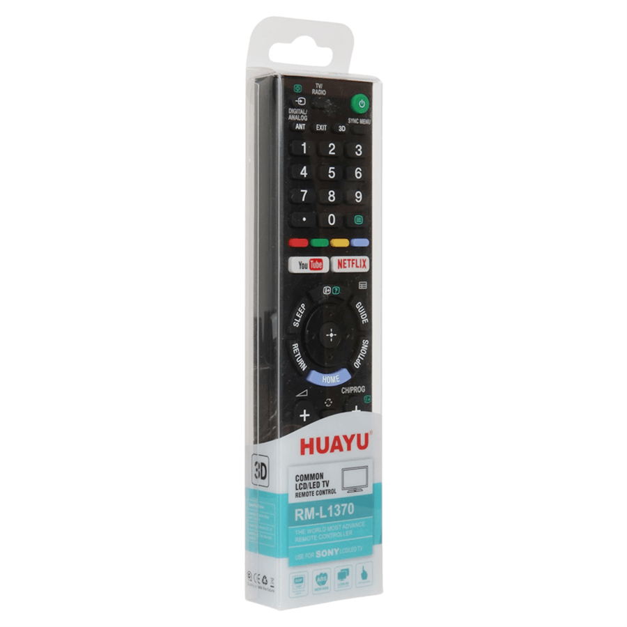 Huayu RM-L1370 Sony Youtube-Netflix Tuşlu LCD Led TV Blisterli Kumanda-RMT-TX202P