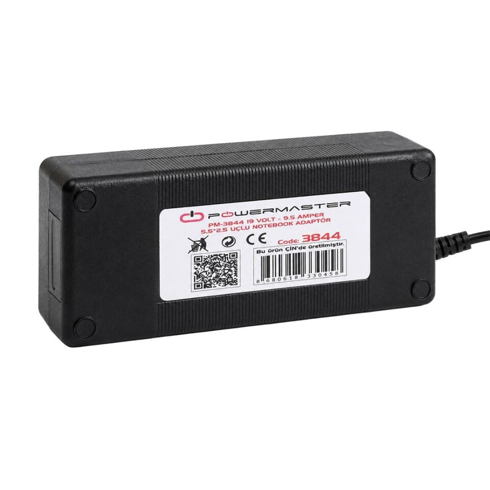 Powermaster PM-3844 19 Volt - 9.5 Amper 5.5*2.5 Mm Uçlu Notebook Adaptör