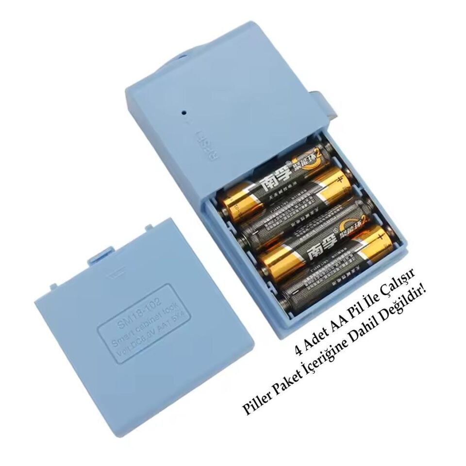 Ayt Powermaster PM-26727 125Khz RFID Dijital Çekmece Dolap Kilidi 2'li Paket Çipli Taglı Okut Aç Kilit