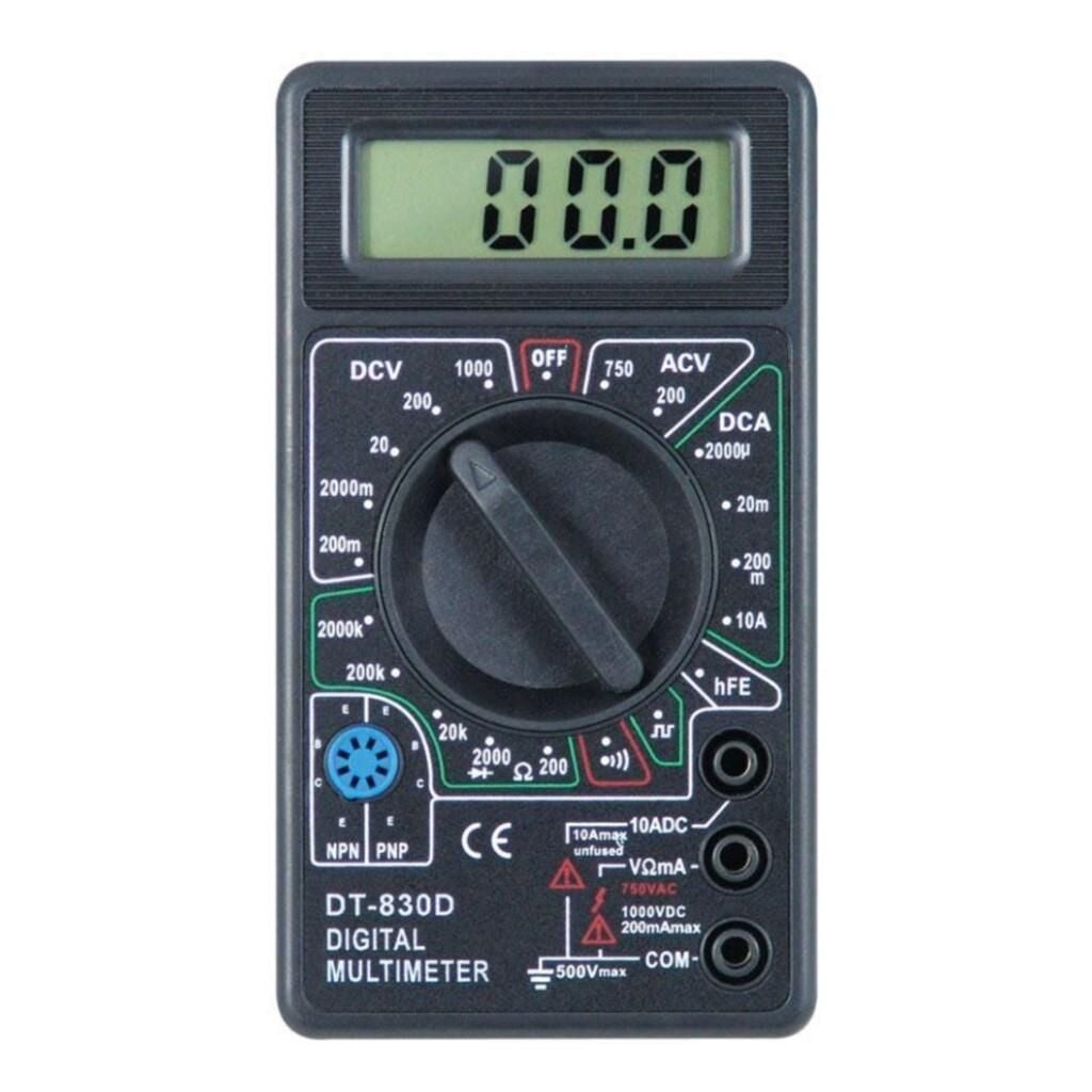 Powermaster DT-830D Dijital Akım Voltaj Direnç Ölçer Multimetre Ölçü Aleti Ölçüm Cihazı