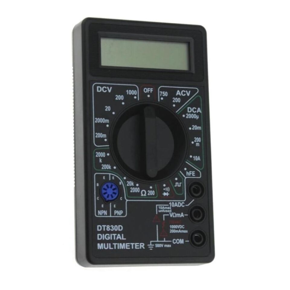 Powermaster DT-830D Dijital Akım Voltaj Direnç Ölçer Multimetre Ölçü Aleti Ölçüm Cihazı