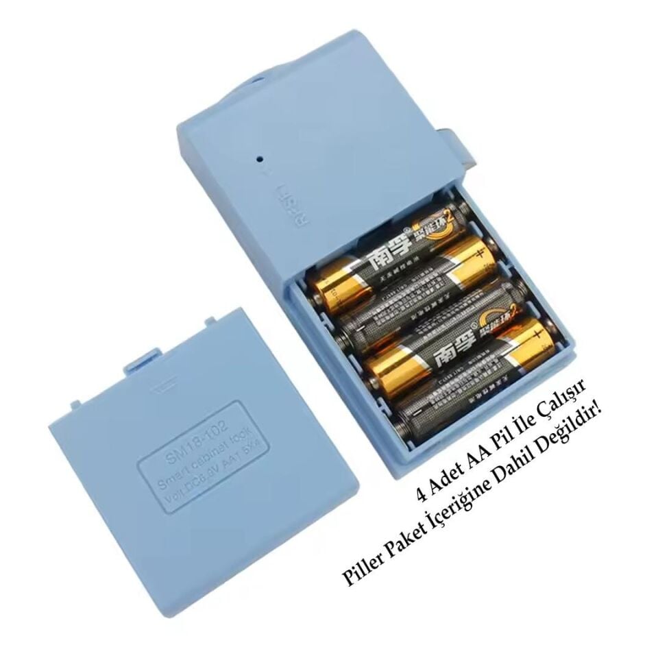 Ayt Powermaster PM-26723 Tuş Şifreli Gri Çekmece Dolap Kilidi 2'li Paket Şİfrematik Dolap Kilit