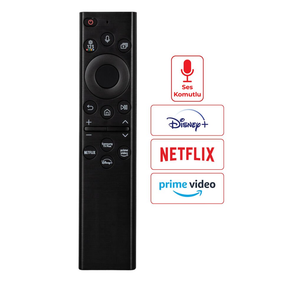 Weko Kl Samsung Rm-G2300 V2 Netflix Prime Video Samsung Tv Plus Tuşlu Sesli Komutlu Lcd Led Tv Kumandası Kumanda