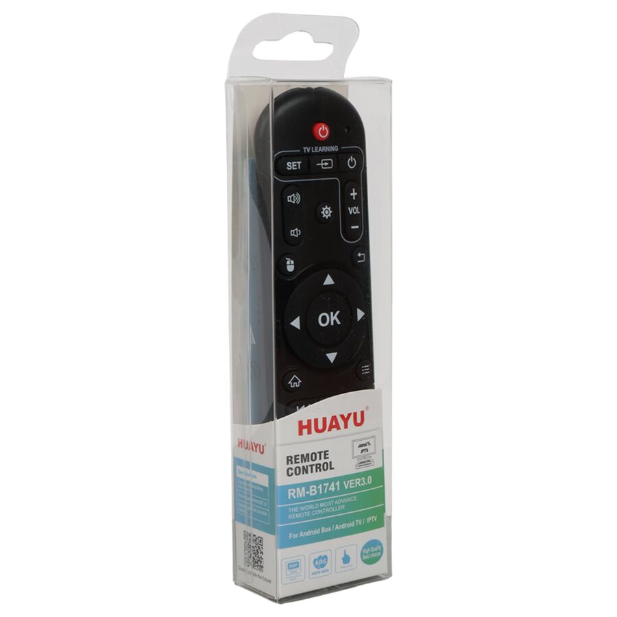Ayt Huayu Kr Rm-B1741 Universal Android Tv Box Kumandası Tüm Tv Box Cihazlarına Kopyalanabilir Uzaktan Kumanda