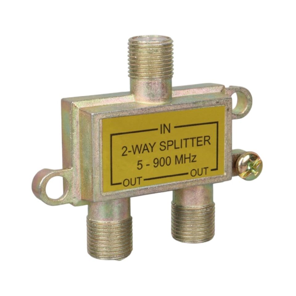 Mag S21-02 1/2 Yollu Kablo TV Sinyal Ayırıcı Splitter - 5-900 Mhz Frekans Bölücü Çoklayıcı