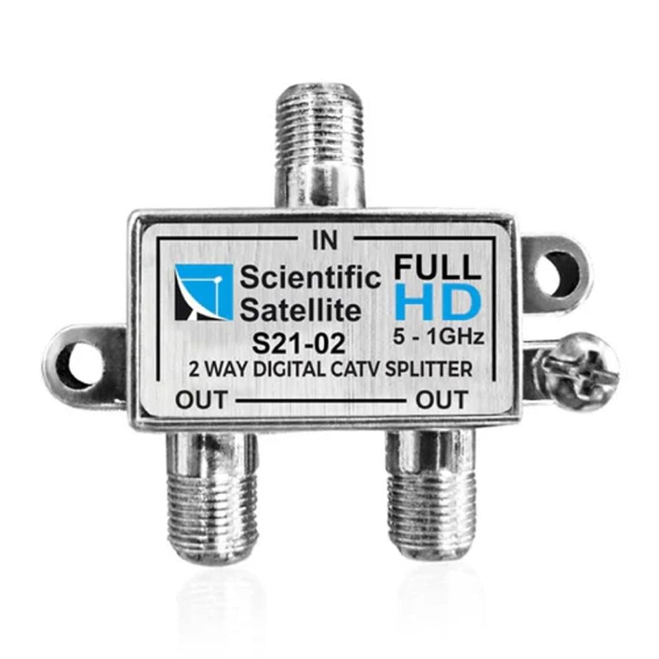 Ayt Mag S21-02 1-2 Yollu Kablo TV Sinyal Ayırıcı Splitter 5-1000 MHz Frekans Bölücü Çoklayıcı