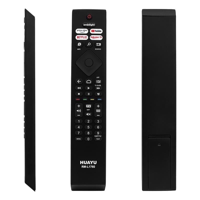 Huayu RM-L1760 Philips Ambilight Youtube Prime Video Rakuten Tv Tuşlu LCD LED TV Kumandası Uzaktan Kumanda