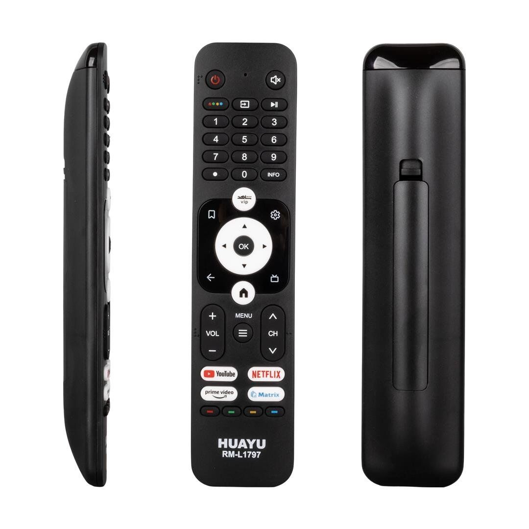 Huayu Kl Rm-L1797 Haier Youtube Netflix Prime Video Tuşlu Kumanda Lcd Led Tv Kumandası