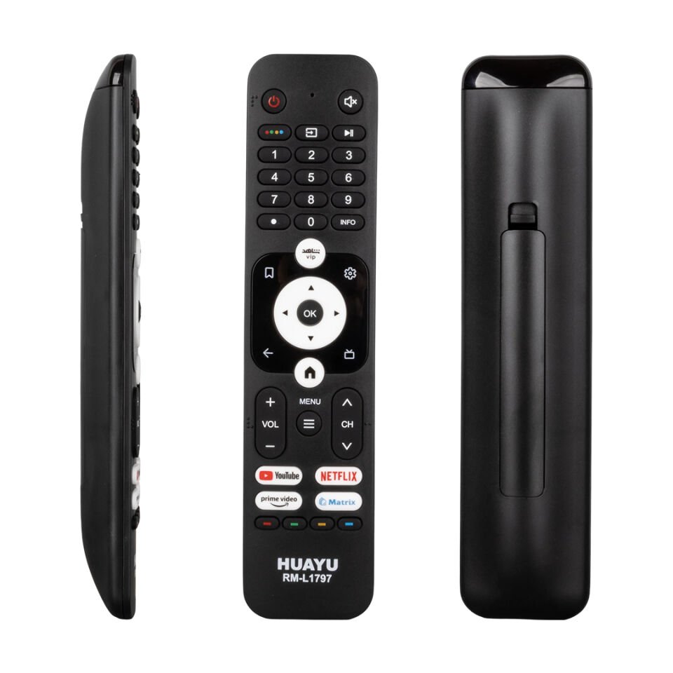 Huayu Kl Rm-L1797 Haier Youtube Netflix Prime Video Tuşlu Kumanda Lcd Led Tv Kumandası