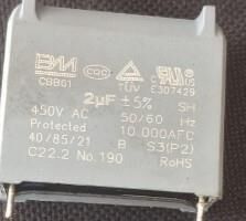 2Μf 450VAC CBB61 Motor Ve Fan Başlangıç Kondansatörü
