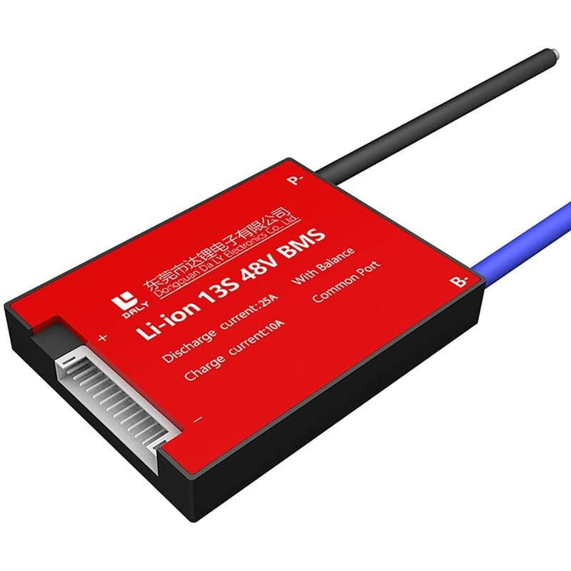 Ayt Daly Bms 13S 48V Deşarj 25A Şarj 10A Balanslı Pil Koruma Modülü
