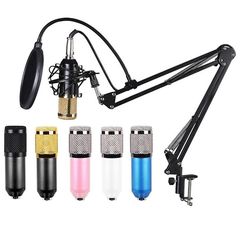 Magicvoice M-800U Condenser Yayıncı Mikrofonu Stüdyo Tipi Masa Tipi Ayaklı Youtuber Mikrofonu