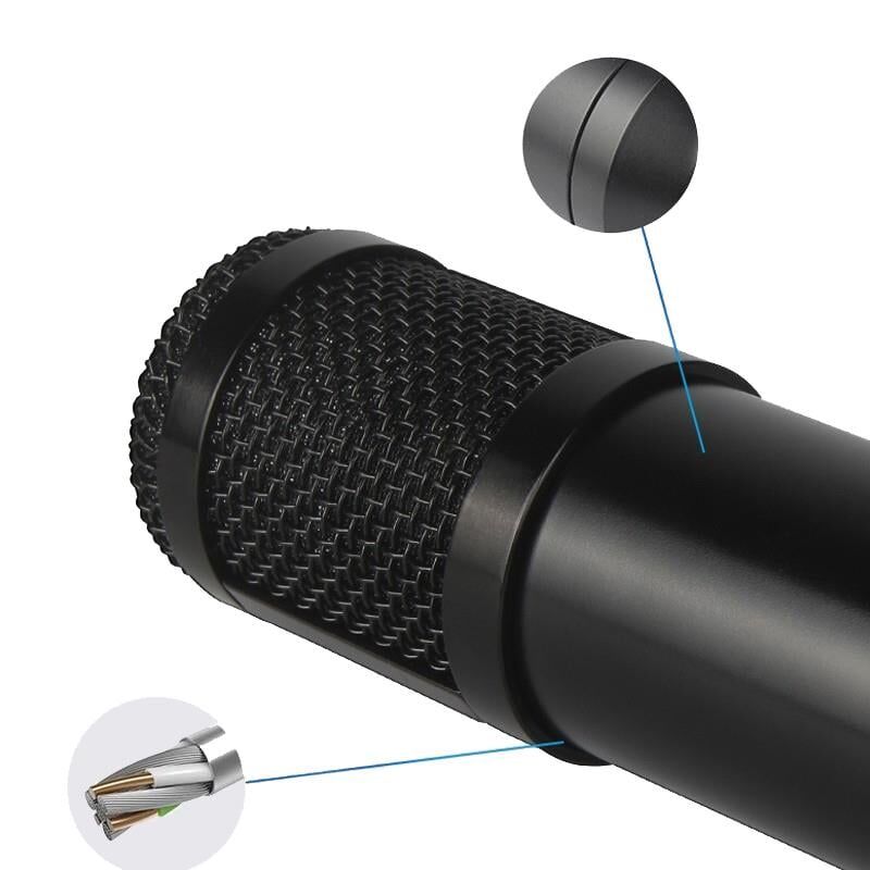 Magicvoice M-800U Condenser Yayıncı Mikrofonu Stüdyo Tipi Masa Tipi Ayaklı Youtuber Mikrofonu