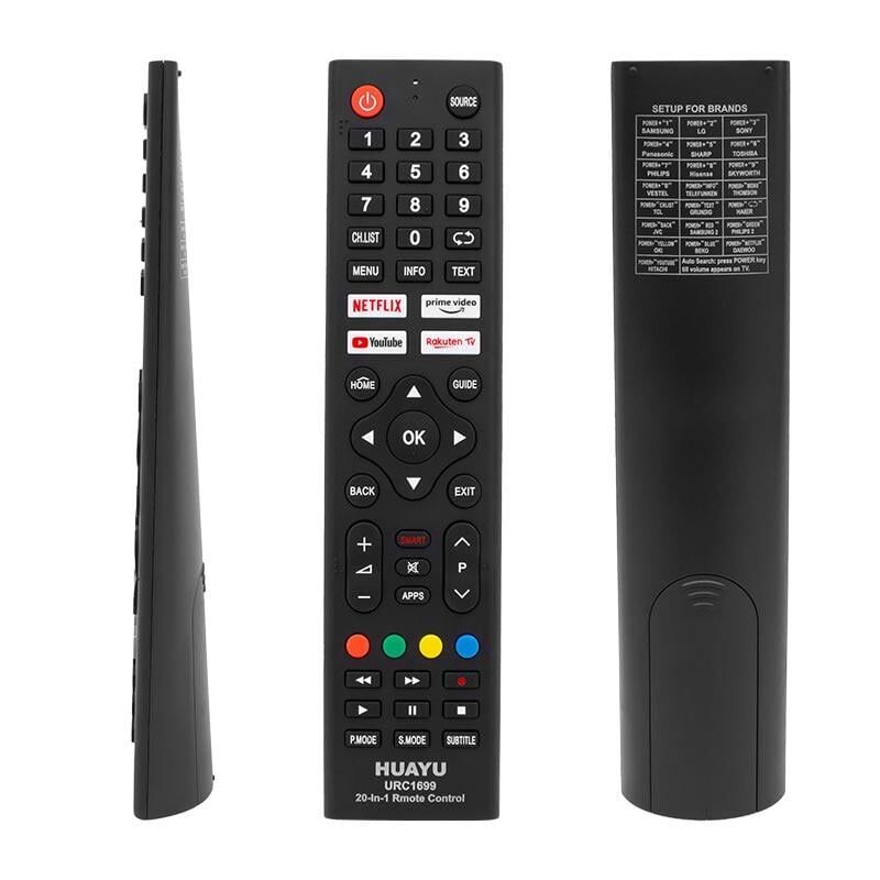 Ayt Huayu KL URC1699 20 IN 1 Netflıx Youtube Prıme Vıdeo Tuşlu Unıversal Lcd Led Tv Kumanda