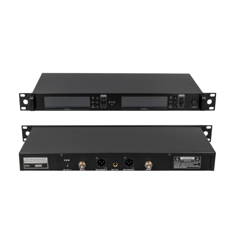Ayt Magicvoice Mv-21633 2 El Tipi Mikrofonlu 100+100 Kanal Antenli Uhf-Pll Kablosuz Telsiz Mikrofon