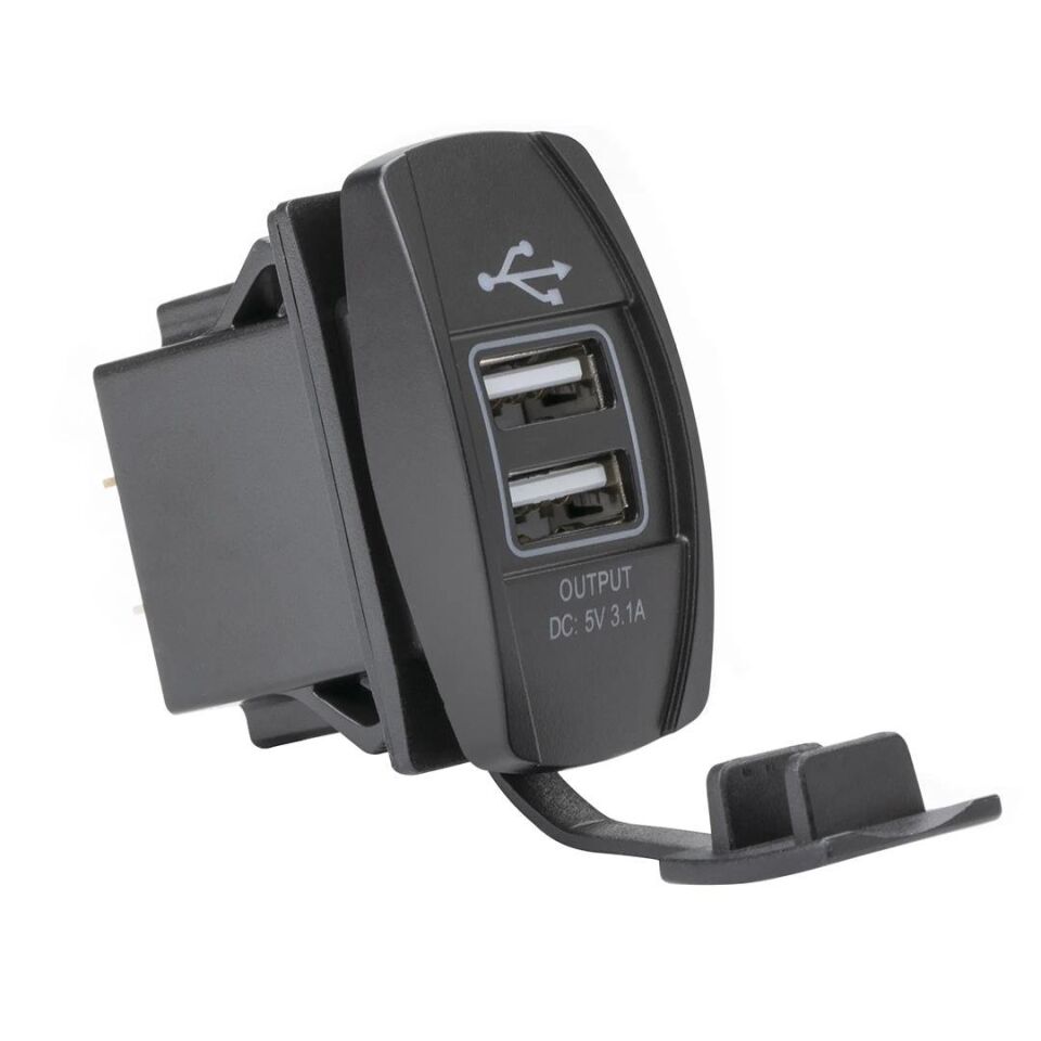 Ayt Powermaster IC-266-C-3 Marin Tip 2 Li Gömme Oto USB 5V 3.1A 12-24Volt Araç İçin Usb Pano Panel