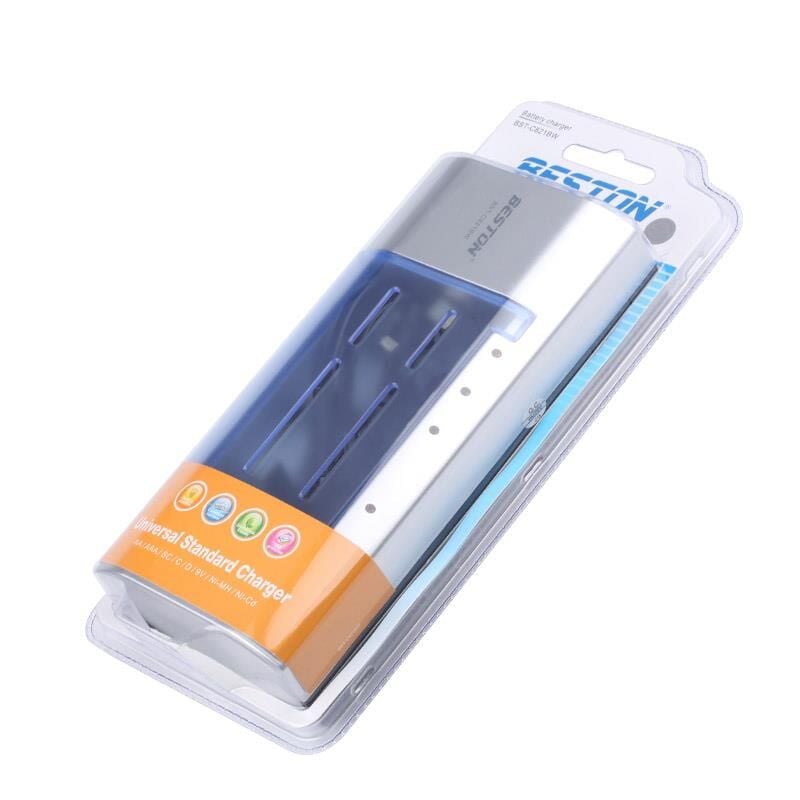 Beston BST-C821BW AA AAA C D 9 Volt SC Universal Tüm Boylar İçin Pil Şarj Cihazı Aleti