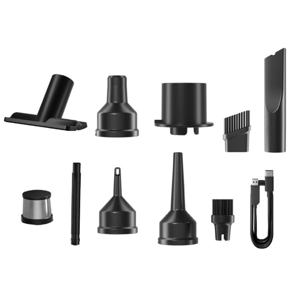 Snapron SNV-3001 100W 17000PA Şarjlı Mini Araç Ve Ev Süpürgesi + EVA Taşıma Çantalı Çok Fonksiyonlu Set