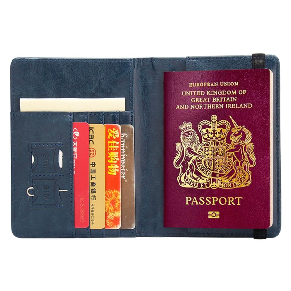 Ayt Sunup Sn-26344 İngiltere Kapaklı Suni Deri Pasaport Kılıfı Kadın Erkek Unisex