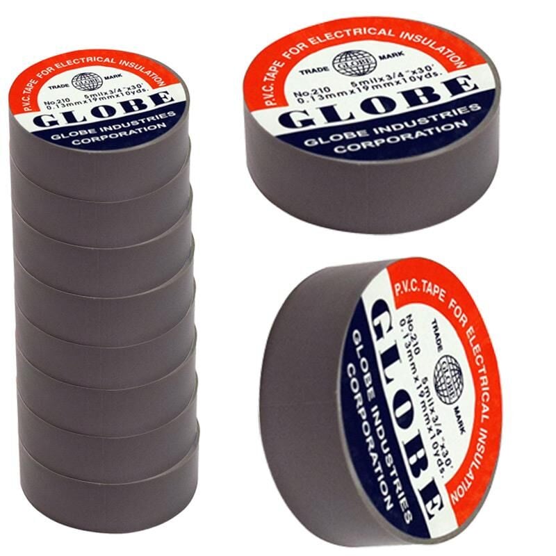 Globe İzole Bant 10 lu Gri 0.13x19 mm Elektirik Bandı