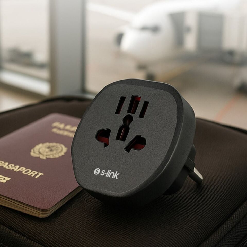 S-Link SL-WL09 Çok Amaçlı Universal Avrupa Çıkışlı - Türk Priz Çevirici