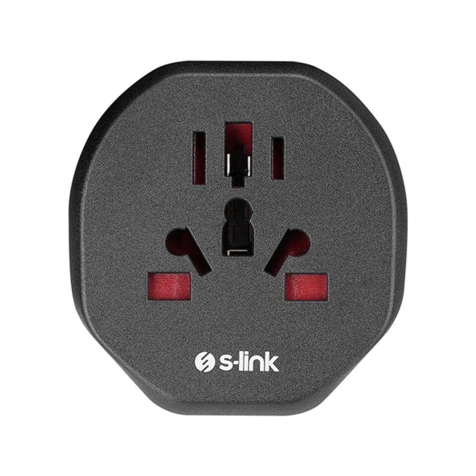 S-Link SL-WL09 Çok Amaçlı Universal Avrupa Çıkışlı - Türk Priz Çevirici