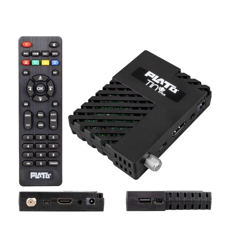 Plato Tiny Plus Tek Usb Li Wifi Destekli Hd Uydu Alıcısı Hdmi Uydu Cihazı