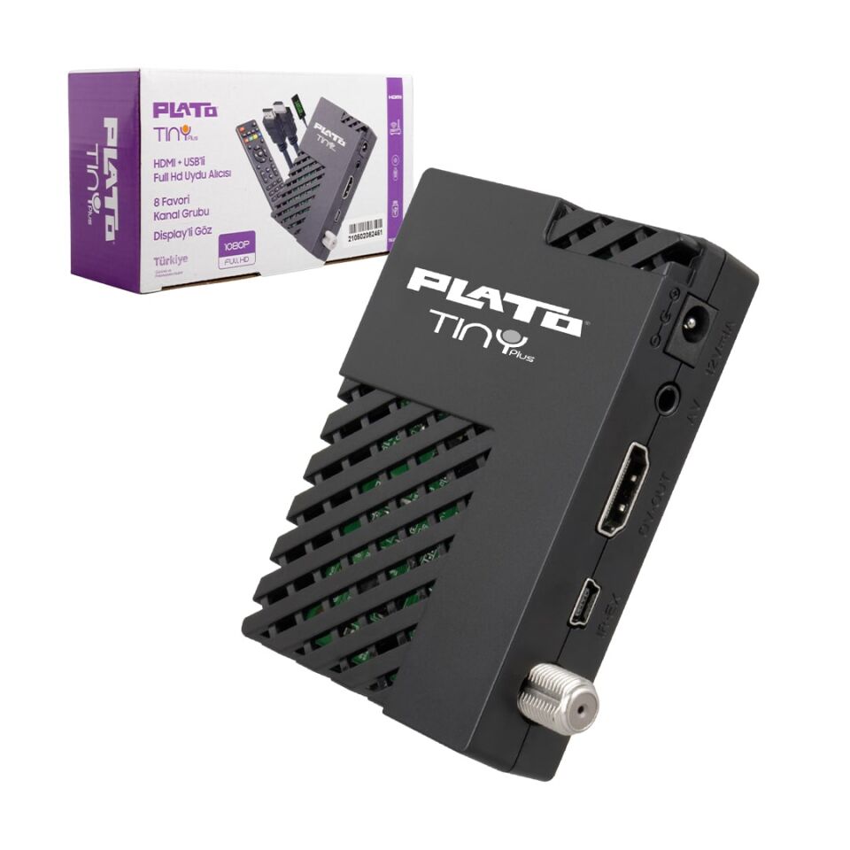 Plato Tiny Plus Tek Usb Li Wifi Destekli Hd Uydu Alıcısı Hdmi Uydu Cihazı