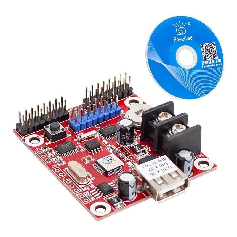 Ayt Powermaster TF-S6U Usb Ux2 2 li Led Panel Kartı P10 Panel İçin