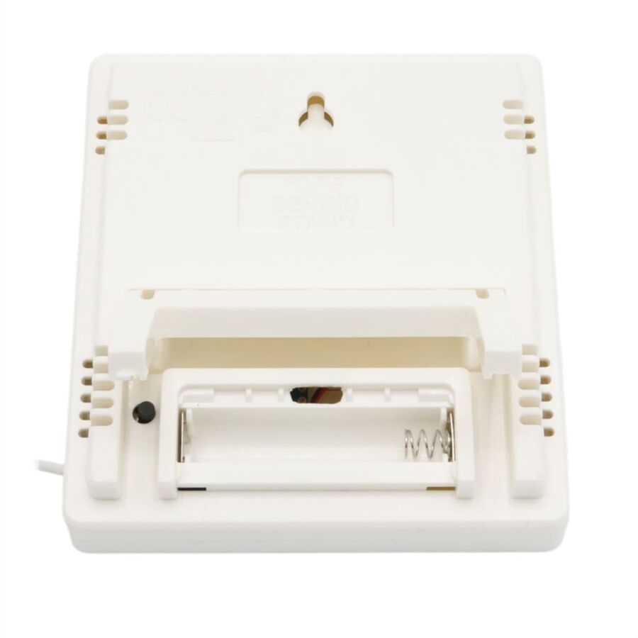 Gesi HTC-2 Dijital Ekranlı Isı Ve Nem Ölçer Saat Alarm Dış Mekan Problu Termometre