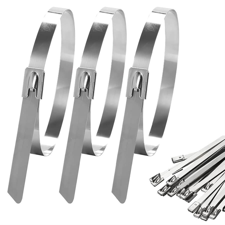 Ayt Powermaster 304 Paslanmaz Çelik Kablo Bağı 4.6x300 Mm 100 Lük Paket Klip Klemens Çırt