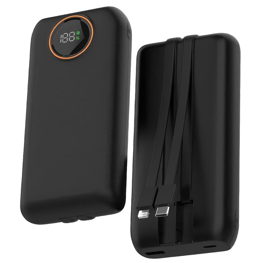 Snapron SNP-3013 22.5W PD 20.000Mah Dahili Kablolu Ve Hızlı Şarjlı Powerbank