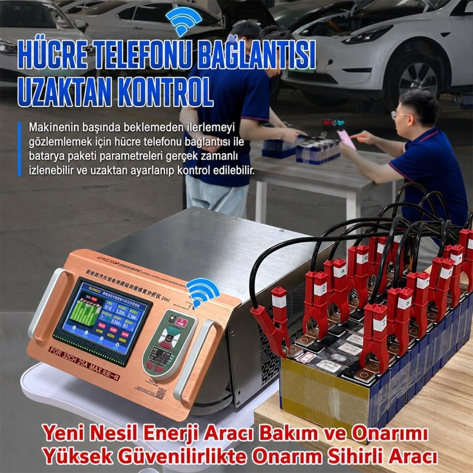 Sunkko D2524C+WIFI Lityum Pil Dengeleme Makinesi 2S - 24S Akıllı Wifi Destekli