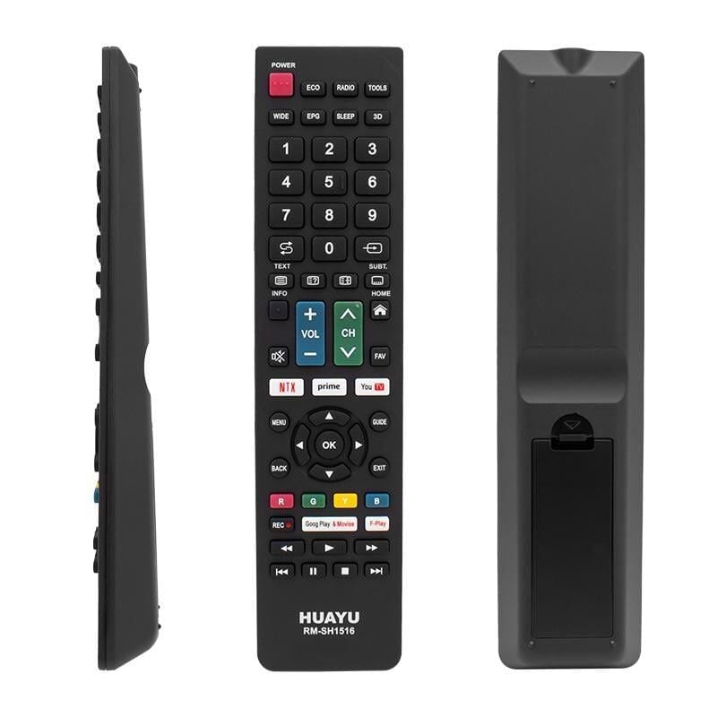 Huayu KL RM-SH1516 Sharp Netflıx Youtube Prıme Vıdeo Tuşlu Unıversal Lcd Led Tv Kumanda