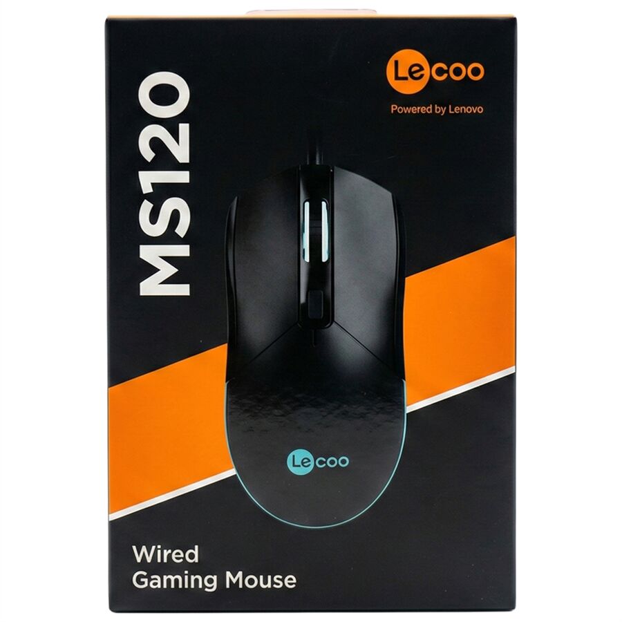 Lenovo Lecoo MS120 2400 DPI RGB Aydınlatmalı Kablolu Gaming Mouse