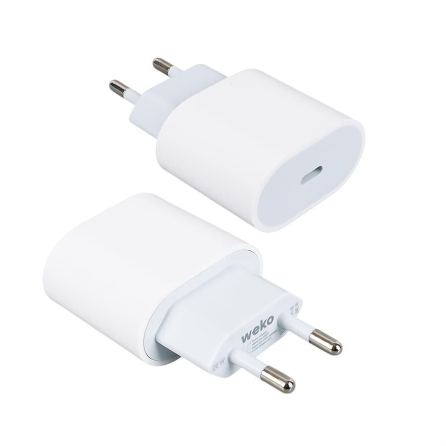 Ayt Weko WK-26524 Beyaz PD 20 Watt iPhone Type-C Hızlı Şarj Başlığı