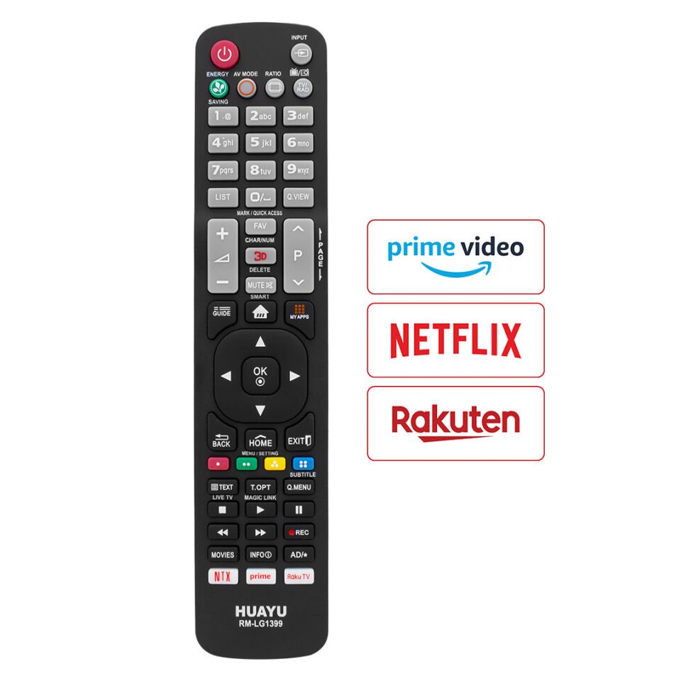 Huayu KL RM-LG1399 Lg Netflıx  Prıme Tuşlu Unıversal Lcd Led Tv Kumandası Uzaktan Kumanda Tüm Lg Modellere Uyumlu