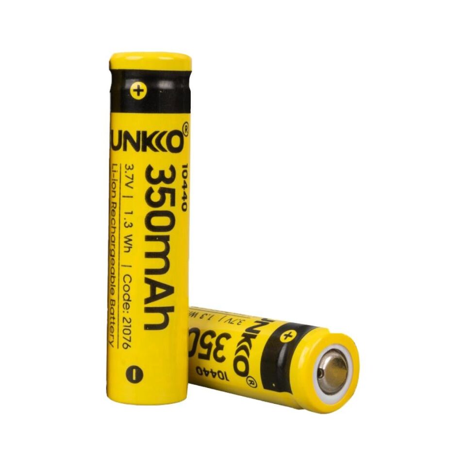 Sunkko 3.7 Volt 350 Mah 10440 Şarj Edilebilir Pil 2 Adet Lityum İon Şarjlı Pil 10x44mm