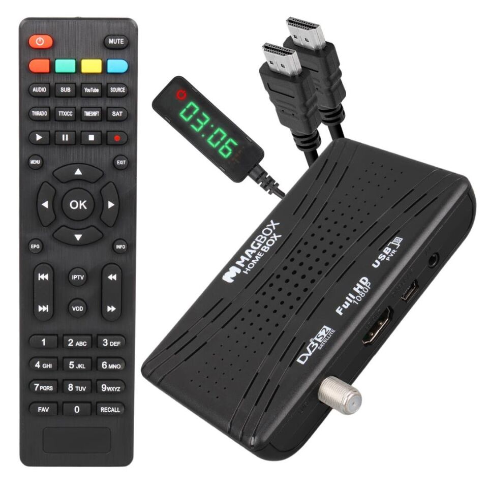 Ayt Magbox Homebox Full HD Uydu Alıcısı 4000 Kanal Tkgs Youtube  Usb Destekli Uydu Cihazı Aleti Türkçe Menü
