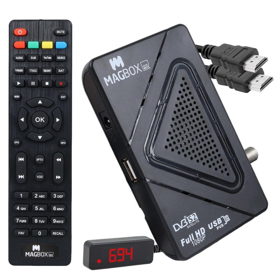 Ayt Magbox Homebox Full HD Uydu Alıcısı 4000 Kanal Tkgs Youtube  Usb Destekli Uydu Cihazı Aleti Türkçe Menü