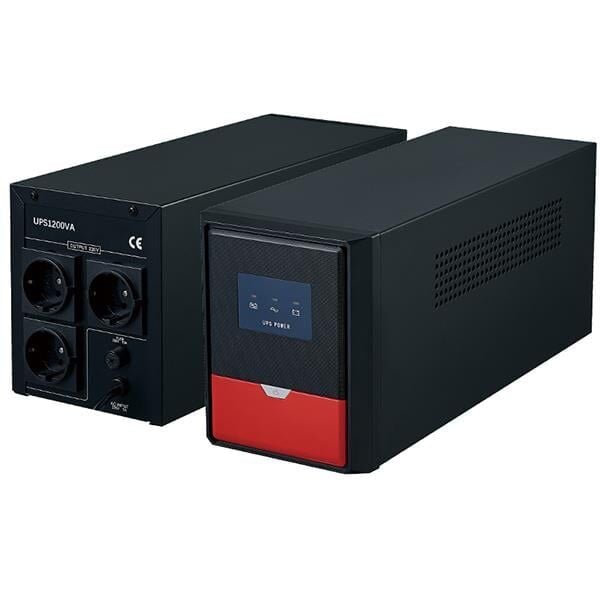 Andees AD-1200 1200VA 12V7.5Ahx2 UPS Kesintisiz Güç Kaynağı (430X210x235mm)